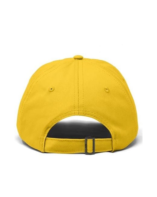 Alix Yellow Capybara Donut Embroidered Cap for men