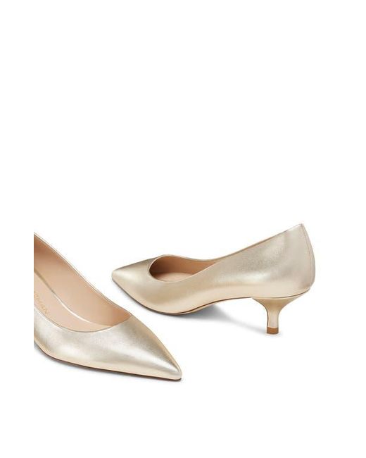 Stuart Weitzman White Stuart Power 50 Pump