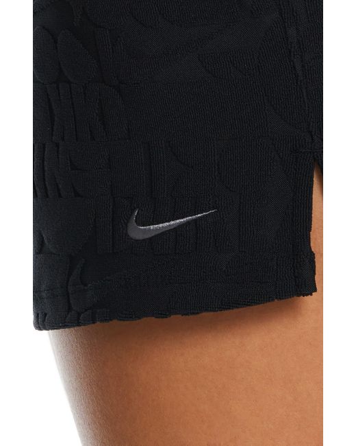 Nike Black Retro Flow Cover-up Shorts