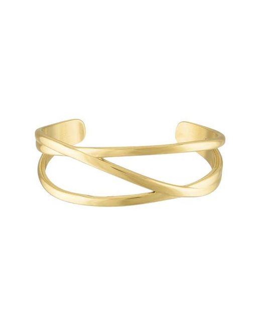 BEN ONI Metallic Crossover Cuff Bracelet