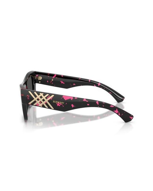 Burberry Black 53Mm Rectangle Sunglasses