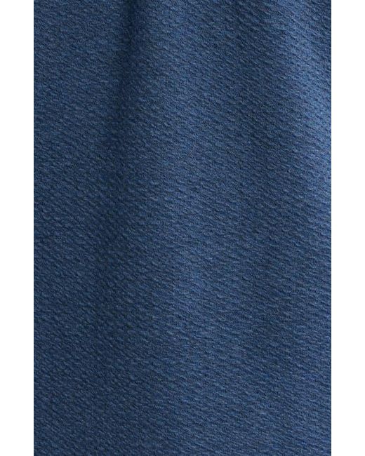 Johnnie-o Blue Ransel Quarter Snap Placket Pullover for men