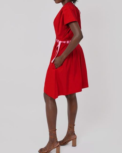 Haveli Red Amma Ribbon Dress