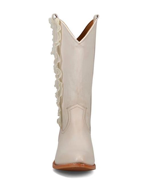 Frye Billy Ruffle Western Boot in Gray | Lyst
