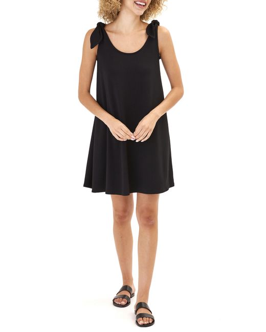 Threads For Thought Black Nuri Tie Strap Dress