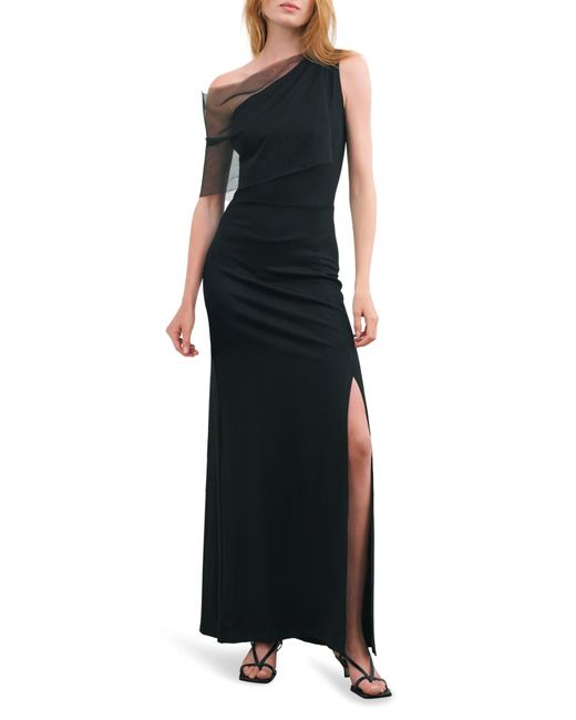 MARCELLA Black Zinnia Gown