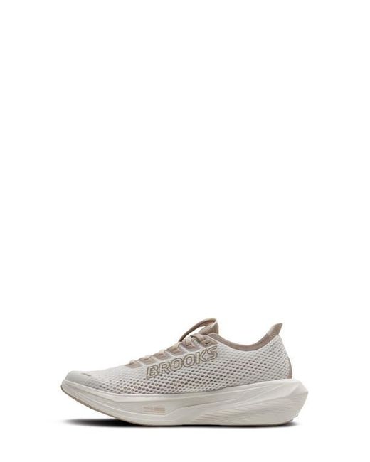Brooks White Hyperion 3 Running Shoe