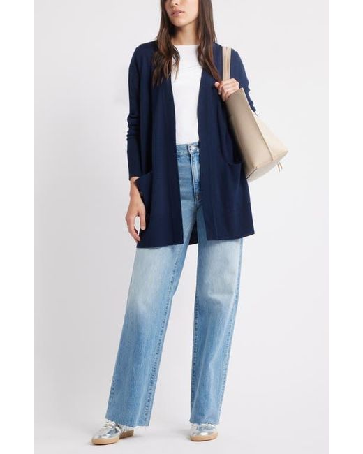 Caslon Blue Everyday Open Front Cardigan