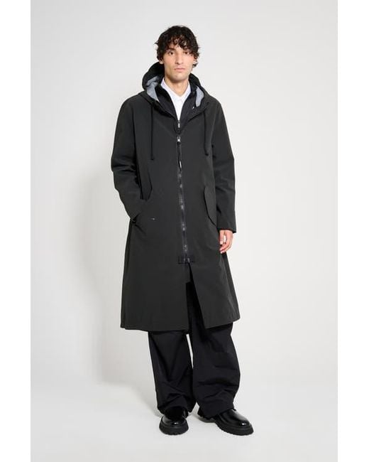 Stutterheim Black Martins Parka for men