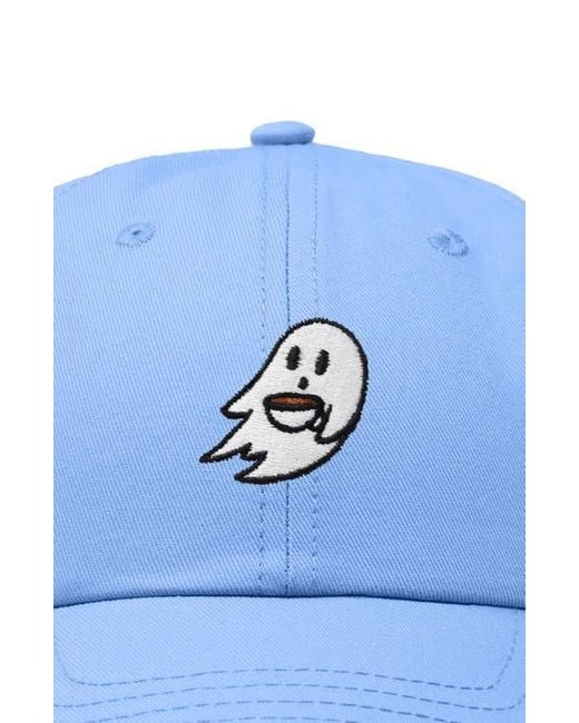 Alix Blue Coffee Ghost Embroidered Hat