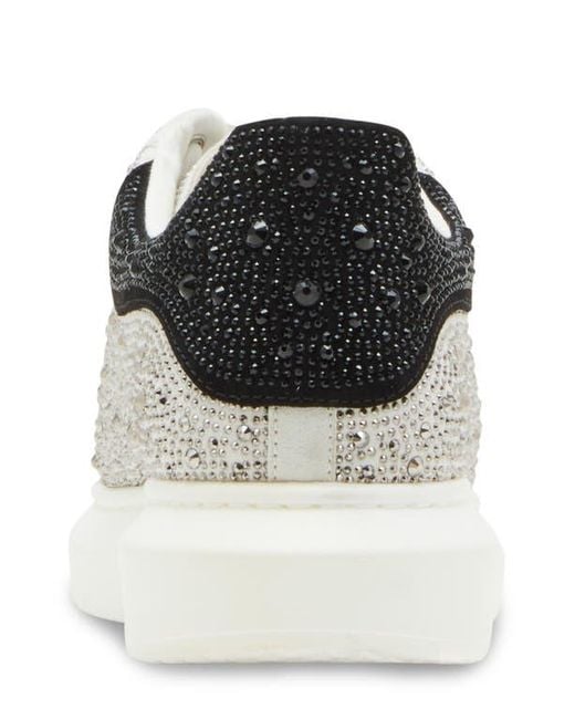 Steve Madden Gray Icebergg Rhinestone Sneaker for men
