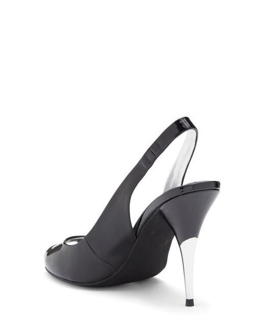 Jeffrey Campbell Black Charis Open Toe