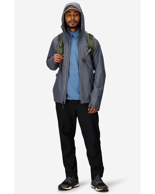 Marmot Gray Waypoint Gore-Tex Waterproof Hooded Jacket for men
