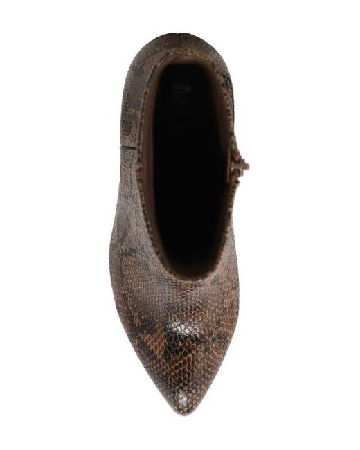 MIA Brown Ediva Pointed Toe Bootie