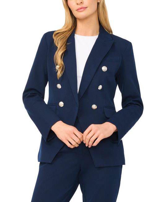 Halogen® Blue Double Breasted Blazer