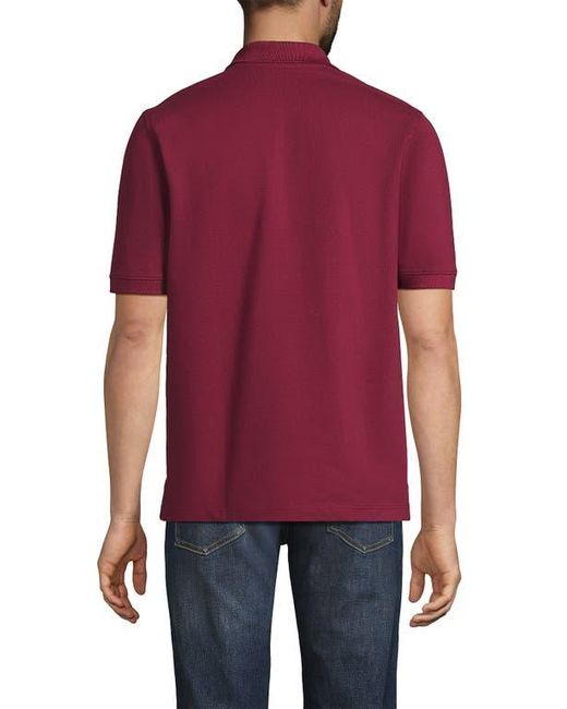 Lands' End Red Short Sleeve Comfort-First Mesh Polo Shirt for men