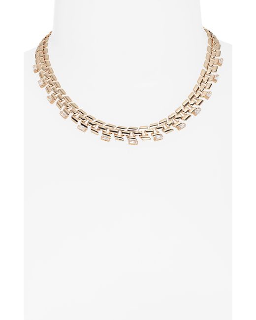 Nordstrom Multicolor Chunky Geometric Cubic Zirconia Chain Necklace