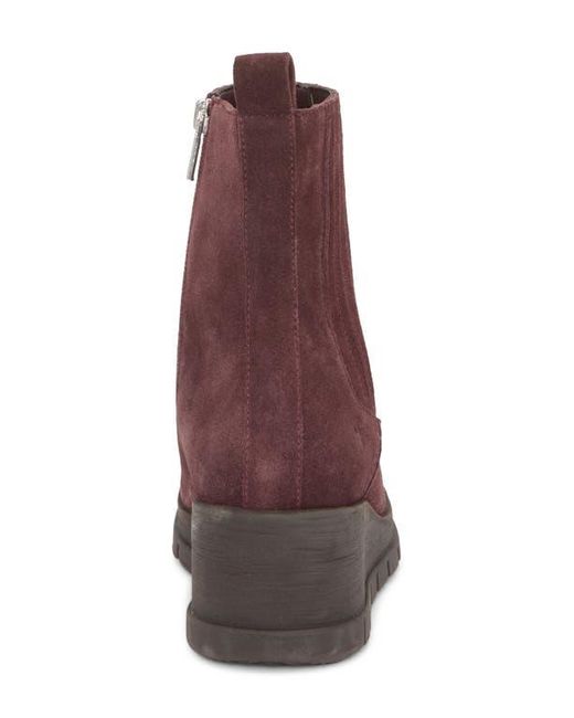 Lucky Brand Red Sondruh Platform Wedge Bootie