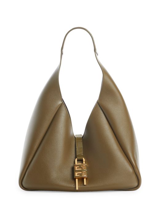 Givenchy Natural Medium G-lock Leather Hobo Bag