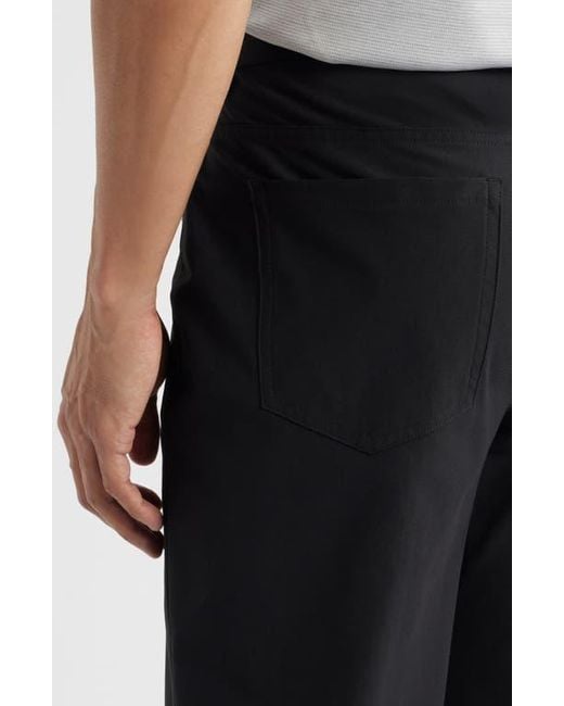 Zella Black Driver Slim Fit Five Pocket Pants for men