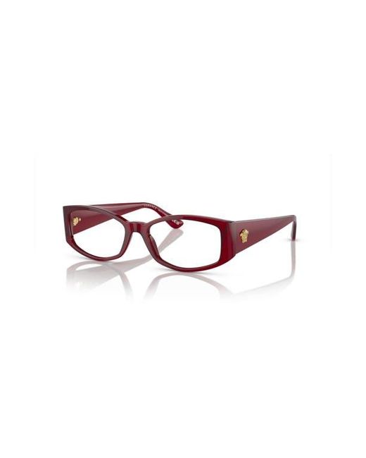 Versace Red 52Mm Irregular Optical Glasses