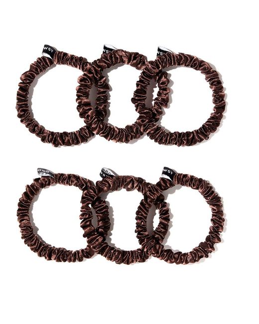 Drowsy Sleep CO Brown Skinny Scrunchie Set