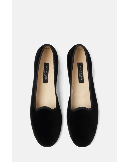 Scarosso Black Slippers for men