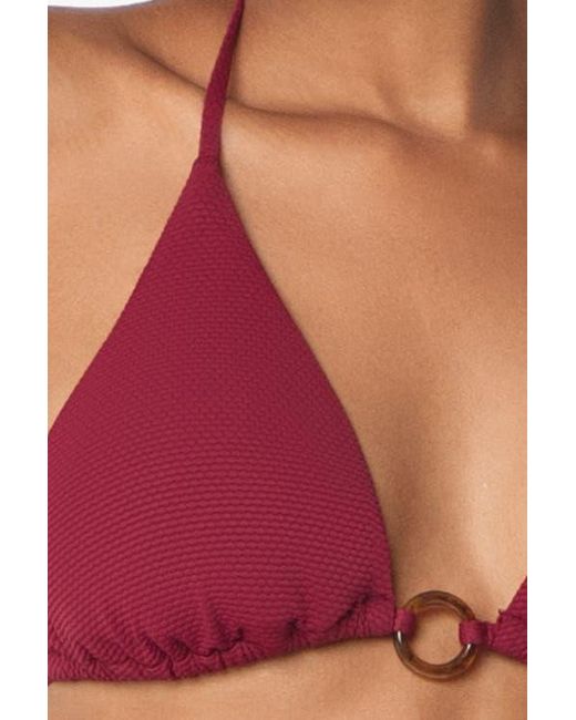 Helen Jon Red Tortoise Ring String Top