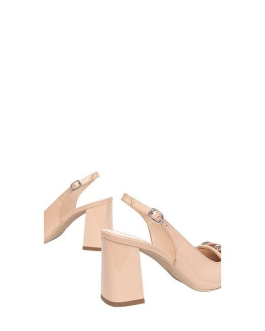 Nero Giardini Pink Chain Slingback Pump