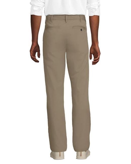Lands' End Natural Travel Kit Comfort Waist Classic Fit Chino Pant for men