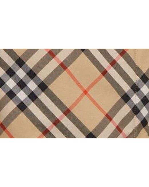 Burberry Brown Trafford Check Reversible Jacket for men