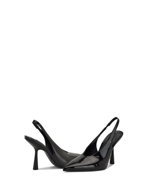 Nine West Black Kates Slingback Pointed Toe Pump