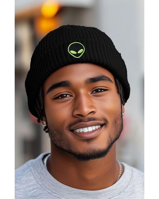 Alix Black Alien Watch Cap for men