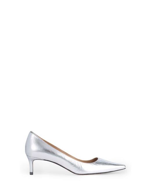 L.K.Bennett White Ava Kitten Heel Pump