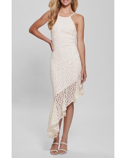 slim fit dress slacks Shop Y2K Ladies Guess Lace Mini Dress Off White Strappy Floral main image 1