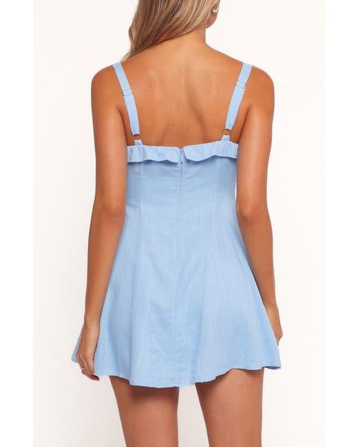 Petal & Pup Blue Caitlin Fit & Flare Minidress