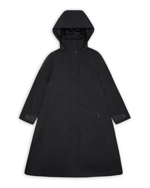 Rains Black Suva Vision Softshell A-Line Jacket