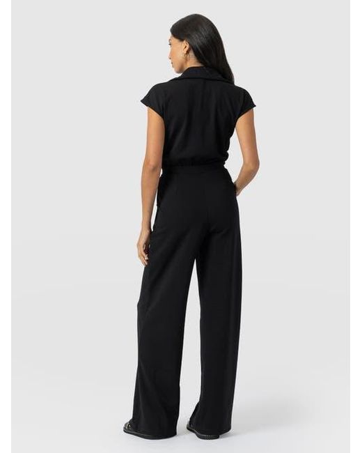 Saint + Sofia Black Keller Jumpsuit