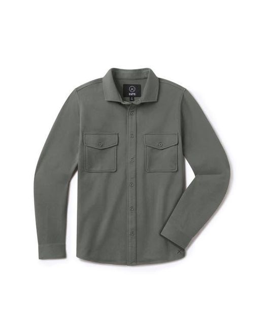 Cuts Gray Hyperloop Overshirt for men