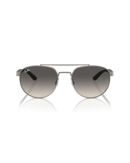 Ray-Ban Gray 56Mm Gradient Irregular Sunglasses for men