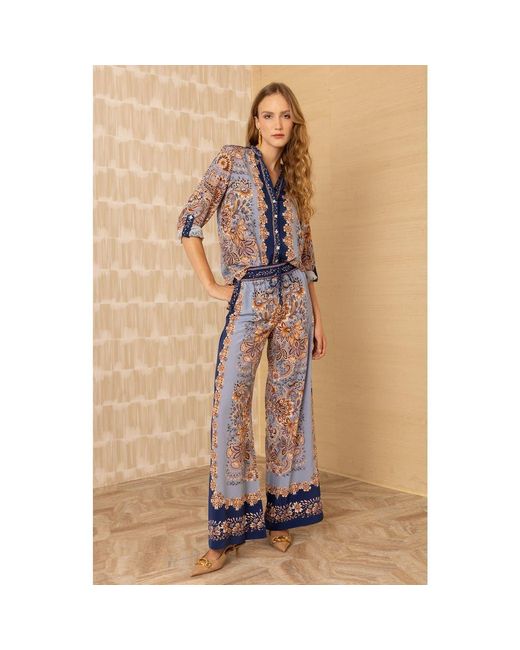 Hale Bob Natural Jaylani Silk Pant