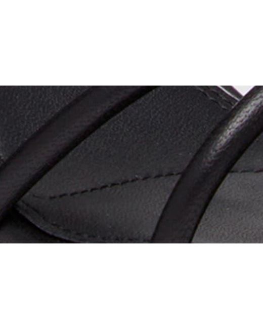 PAIGE Black Kerri Ankle Strap Espadrille Platform Wedge Sandal