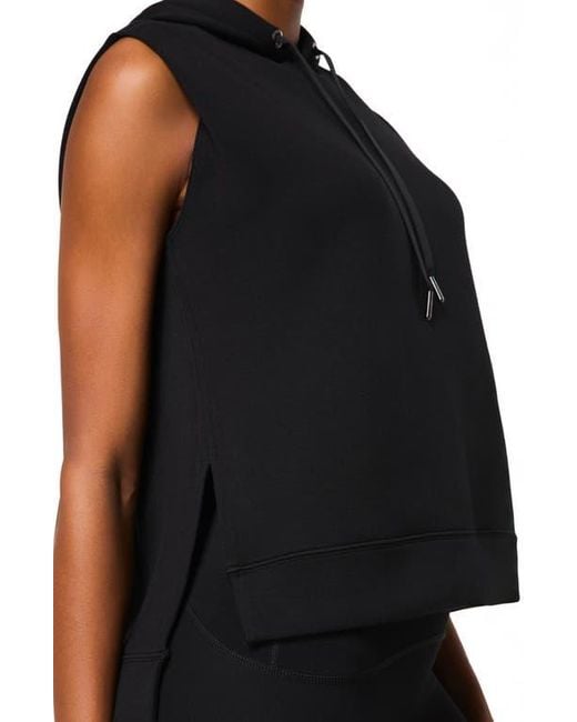Spanx Black Airessentials Sleeveless Hoodie