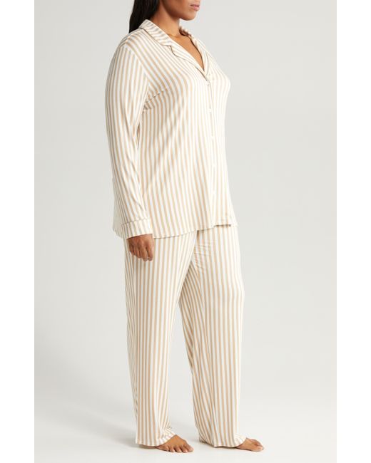Nordstrom Moonlight Eco Knit Pajamas in Natural | Lyst