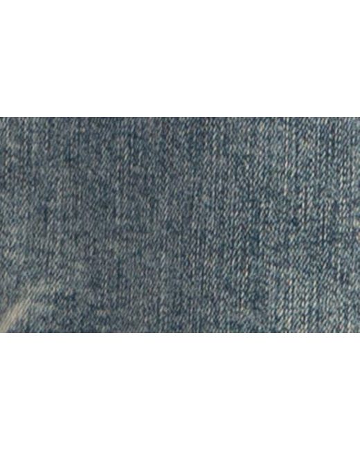 Kut From The Kloth Blue Welt Pocket Mid Rise Ankle Wide Leg Jeans