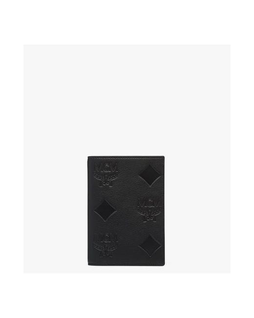 MCM Black Ottomar Passport Holder for men