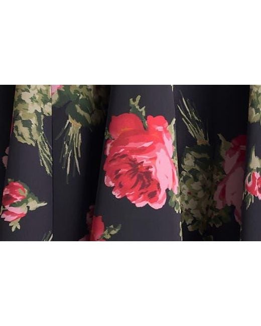 Cinq À Sept Multicolor Hilda Floral Godet Skirt