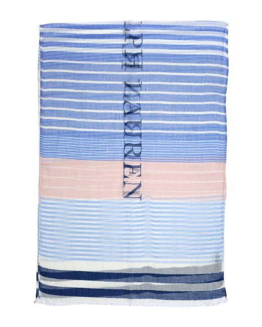 Lauren by Ralph Lauren Stripe Scarf in White | Lyst