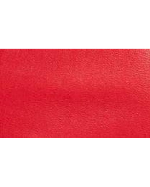 Rick Owens Red Athena One-shoulder Stretch Leather Minidress