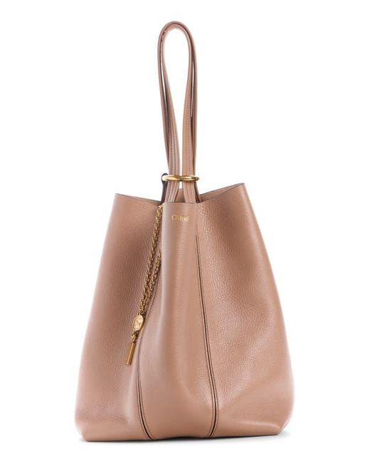 Chloé Pink Spin Leather Tote